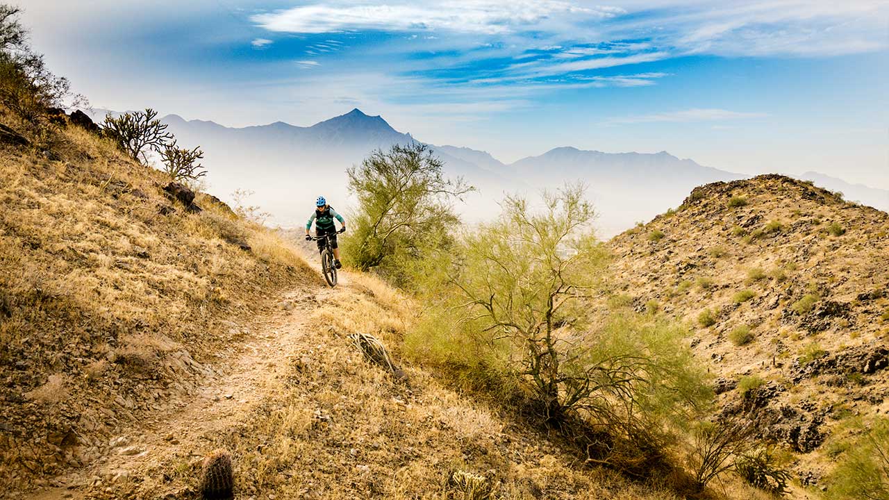 Hier lässt es sich BIken South Mountains Phoenix