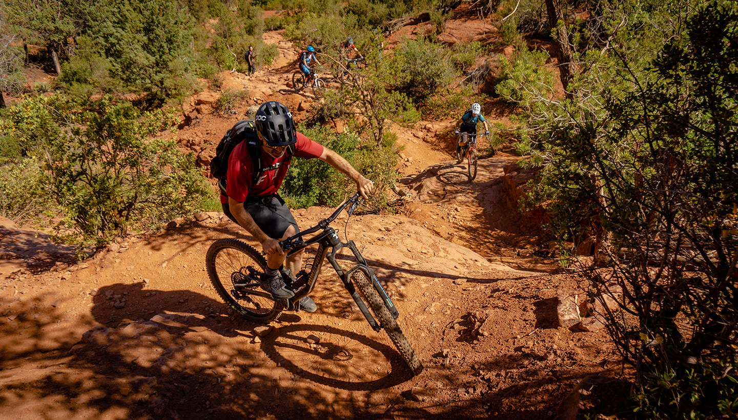 Harte Anstiege auf Trails