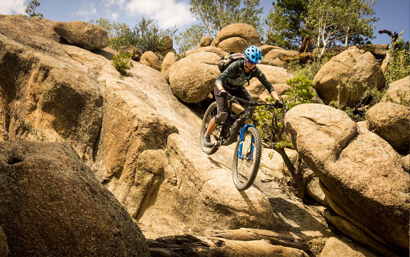 Viele Felsen am Vitamin B MTB Trail