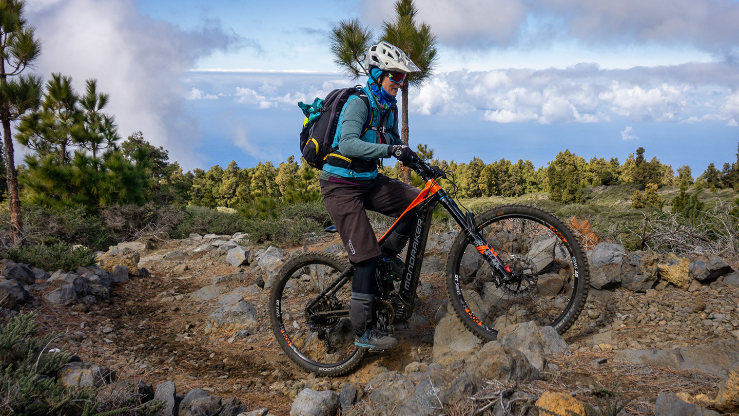 Sehr hartes Trailstück