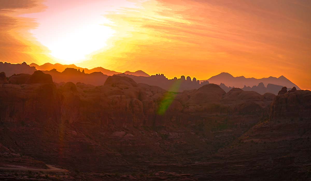 Sonnenaufgang in Moab