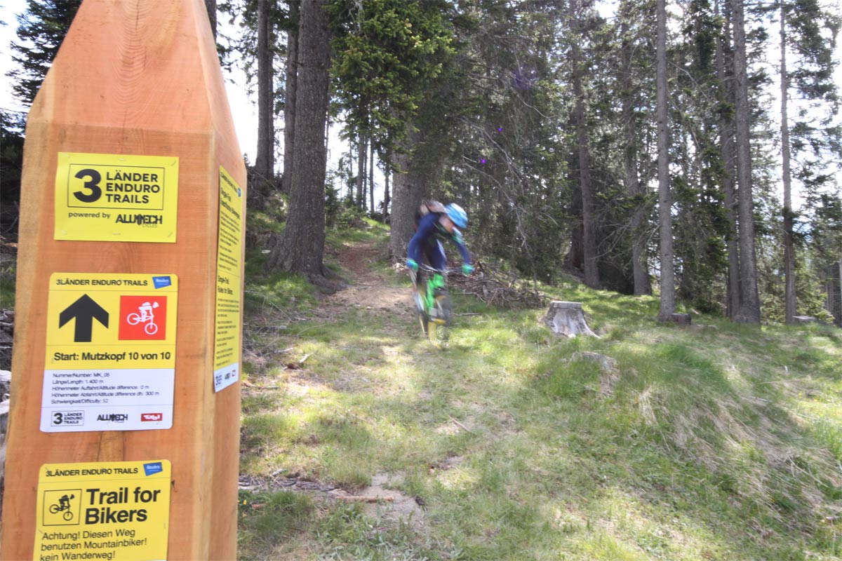 Enduro Trails im 3 Länder Eck Enduro am Reschenpass