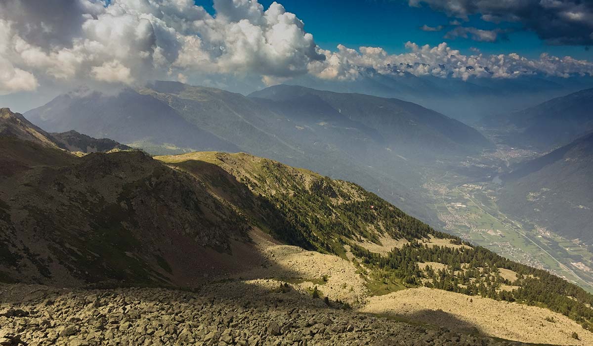 Ausblick ins Valtellina Ausblick ins Valtellina