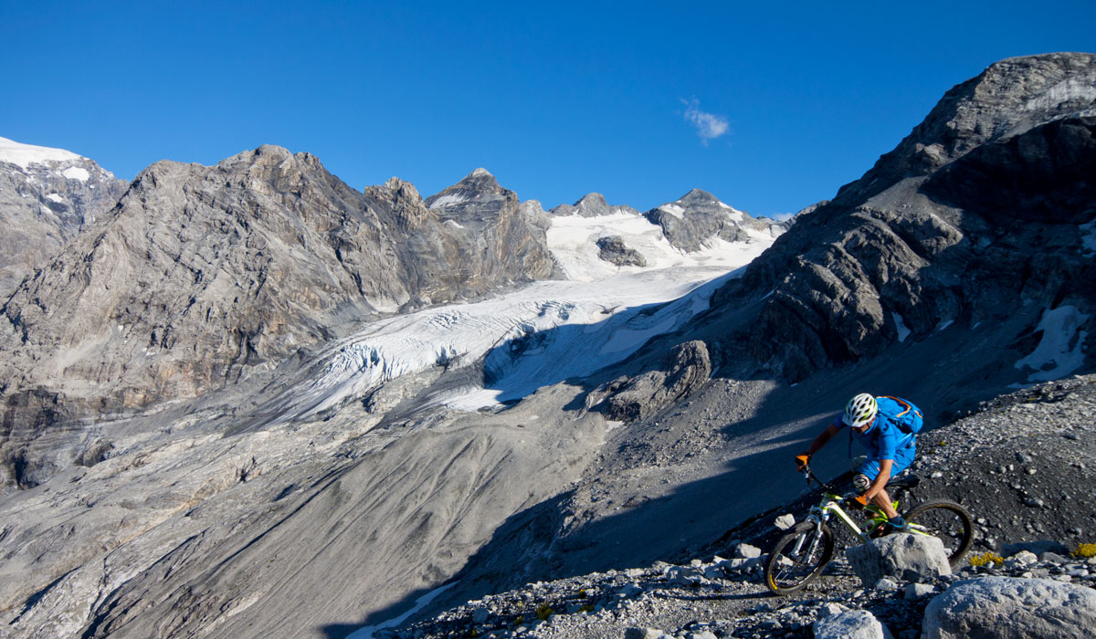 Blick auf den Gletscher