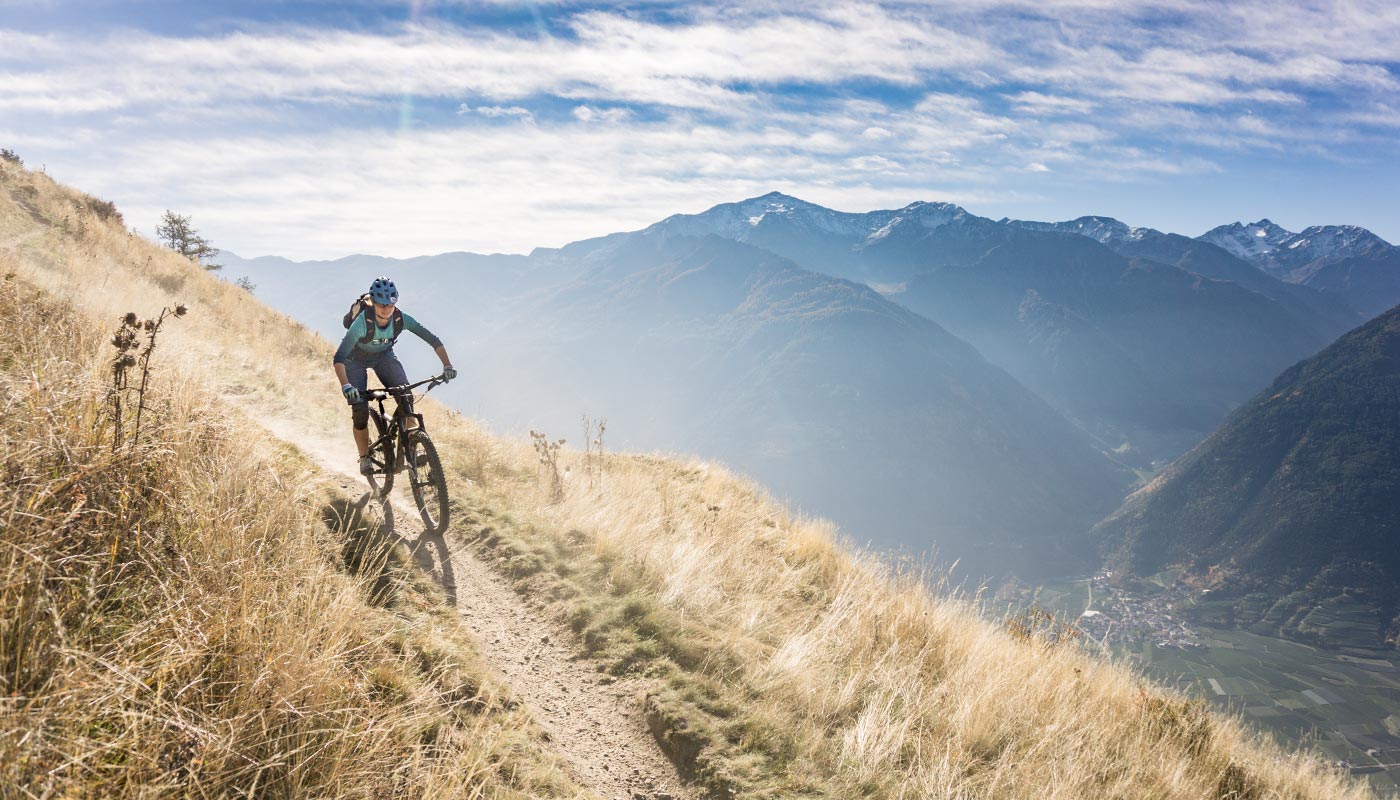 Biken am Panorama Trail Latsch Bike Panorama Trail